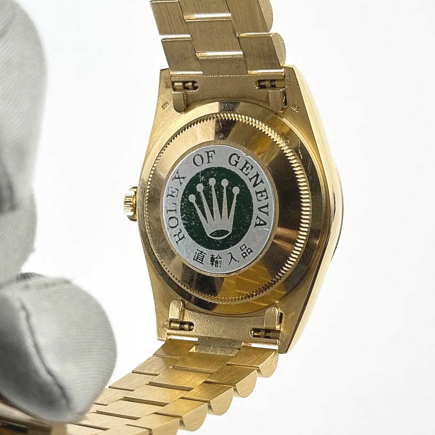 Rolex Day-Date 18238 Yellow Gold Carousel Diamond Dial Presidential Bracelet - Image 6