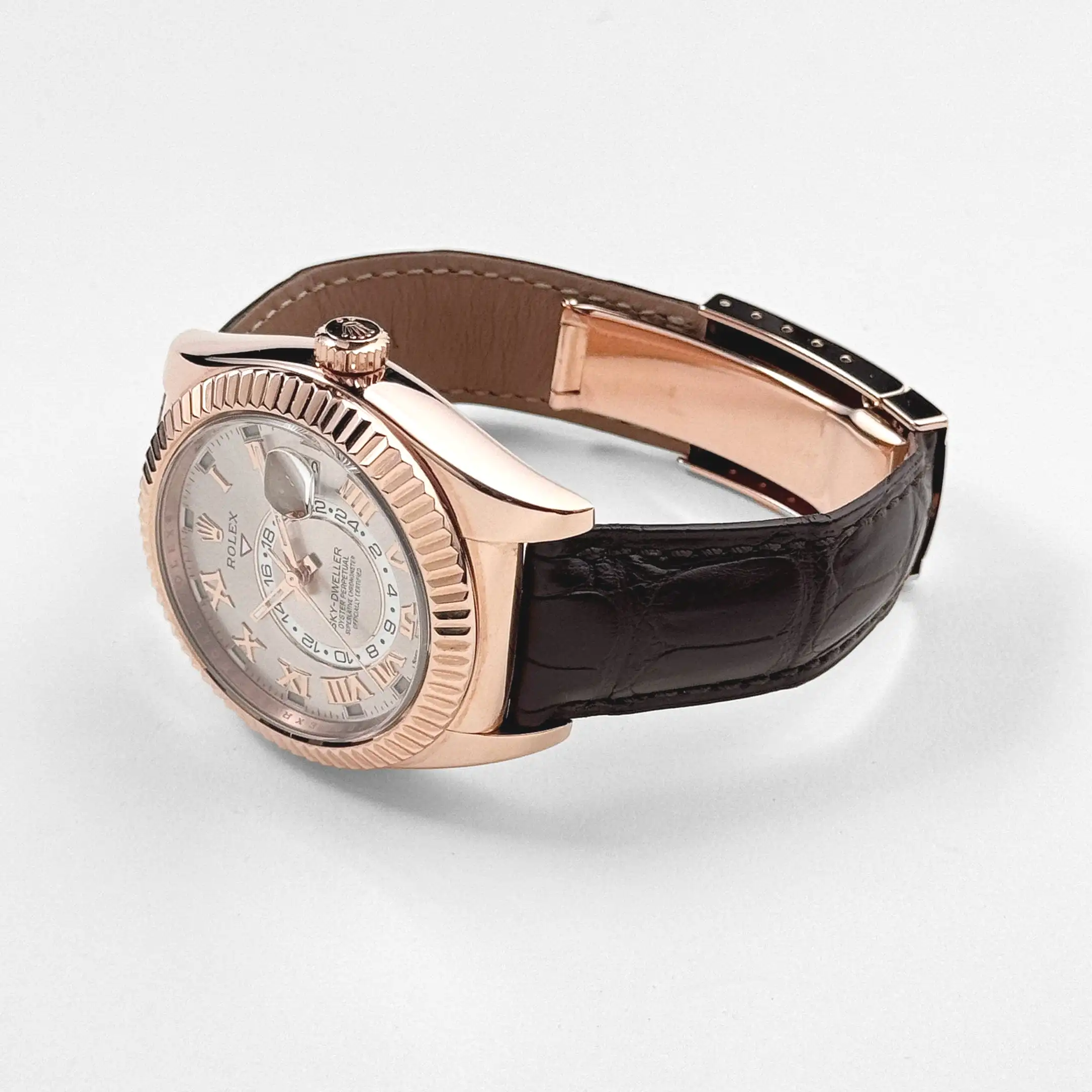 Rolex Sky-Dweller 326135 Rose Gold Sundust Dial 42mm - Image 3