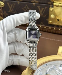Cartier Replica 11 Panthere Small Model Women’s Gray Dial Swiss Battery Movement 23x30mm