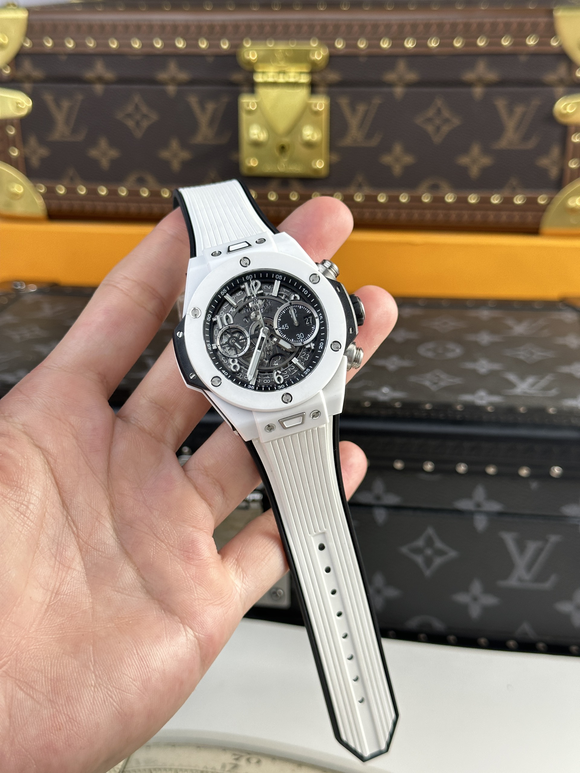 Hublot Big Bang Unico White Ceramic Replica Watch BBF Factory 44mm - Image 2