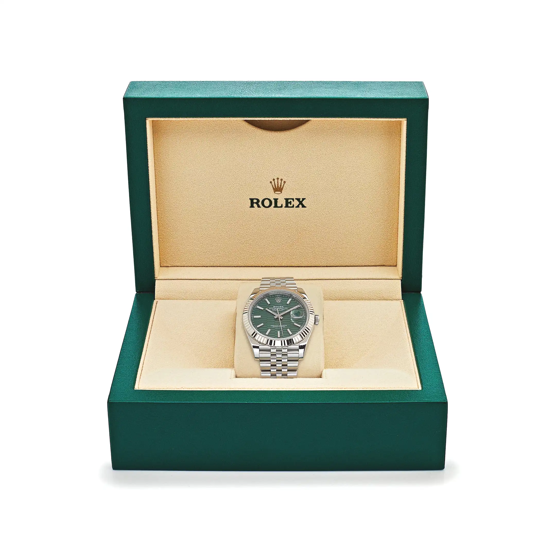 Rolex Datejust 126334 Stainless Steel Fluted Motif Green Dial Jubilee 41MM - Image 7