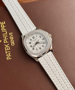 Alternative view of Patek Philippe Aquanaut 5067 Watch White Rubber PPF 35.6mm