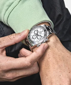 Alternative view of Rolex Daytona 126500LN Stainless Steel White Panda Dial 40mm