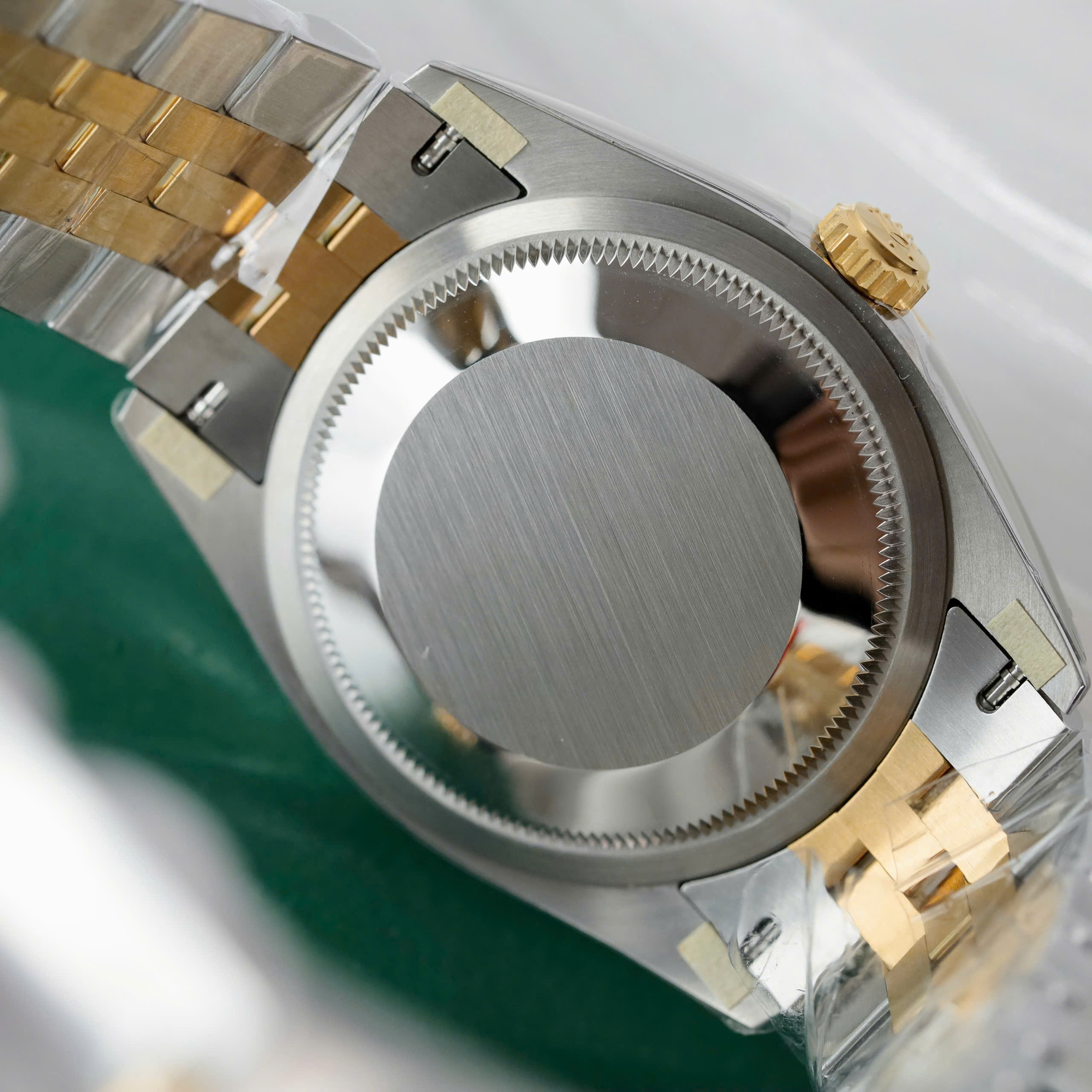Rolex Datejust 126231 Replica Watch Demi Gold Brick Dial VSF Factory 36mm - Image 7