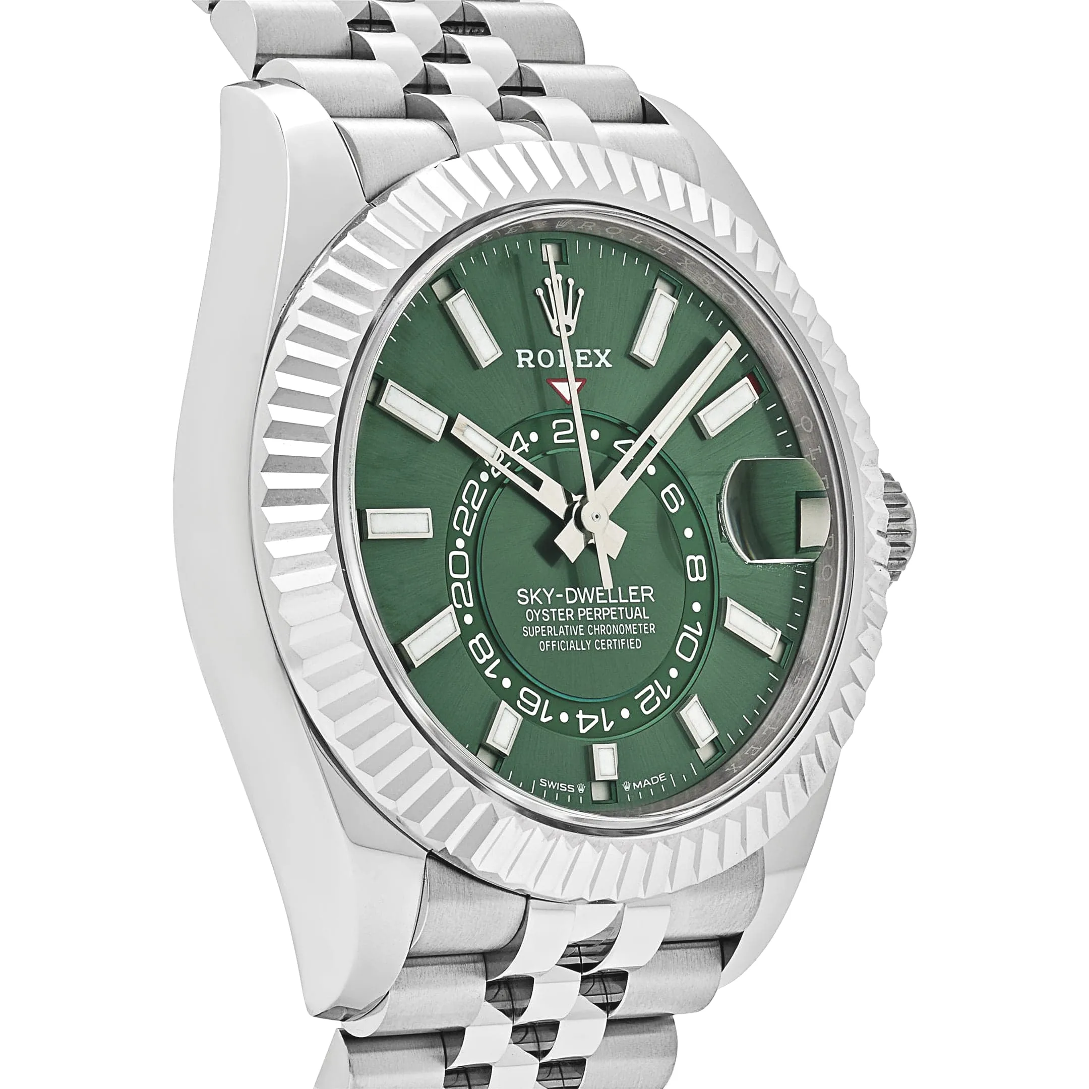 Rolex Sky-Dweller 336934 Stainless Steel Green Dial Jubilee 42mm - Image 4