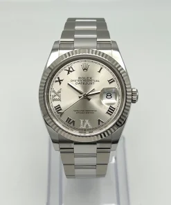 Alternative view of Rolex Datejust 36 126234 Stainless Steel Silver Dial Oyster