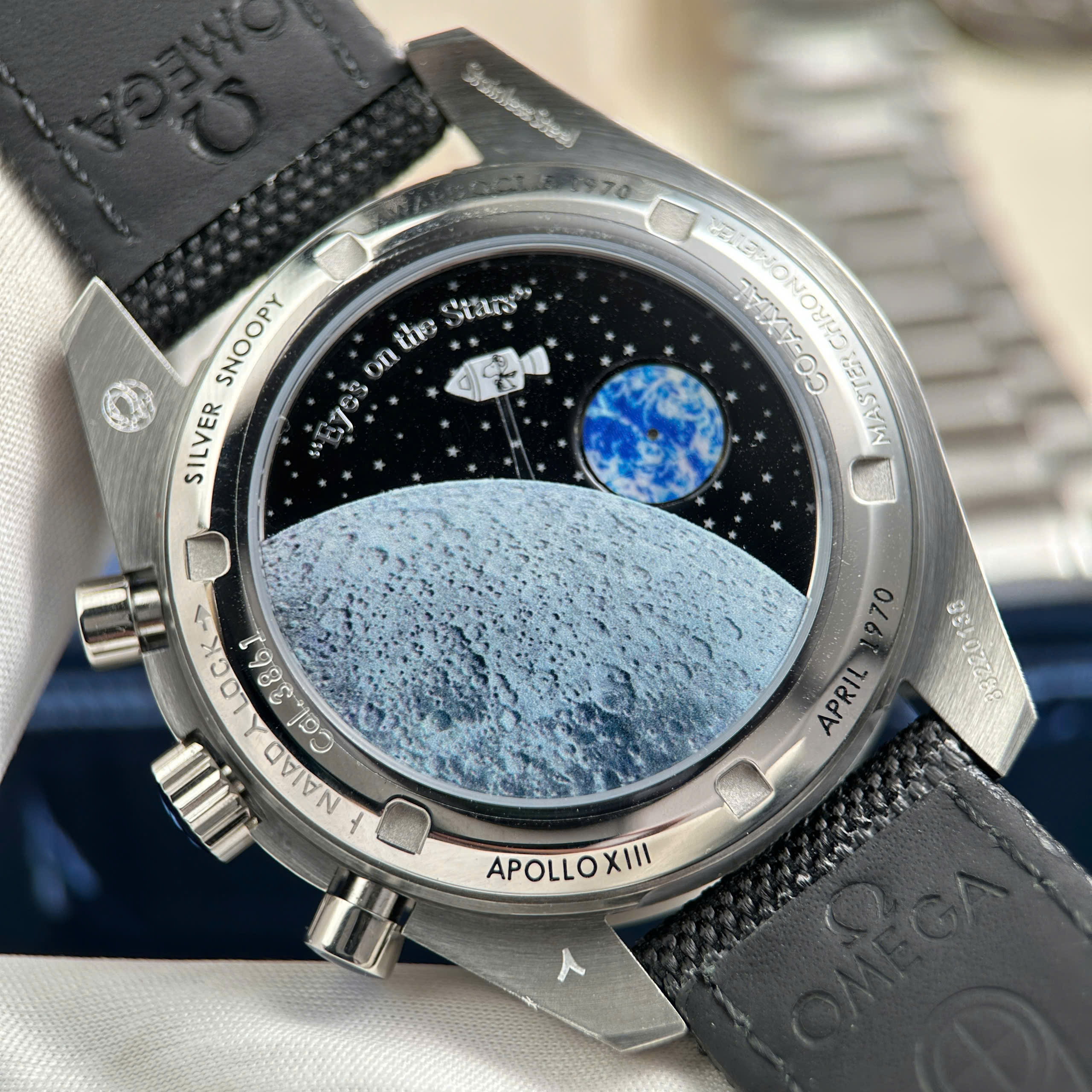 Omega Best Quality Watch Speedmaster Silver Snoopy 50th Anniversary Edition Black Dial New 2025 42mm - Image 11