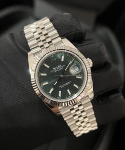Alternative view of Rolex DateJust 126334 Green Dial Clean Factory 41mm