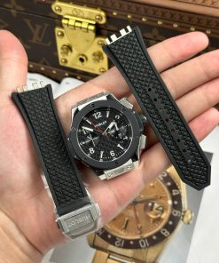 Alternative view of Hublot Big Bang 20th Anniversary Watch Black Ceramic Bezel BBA Factory 43mm