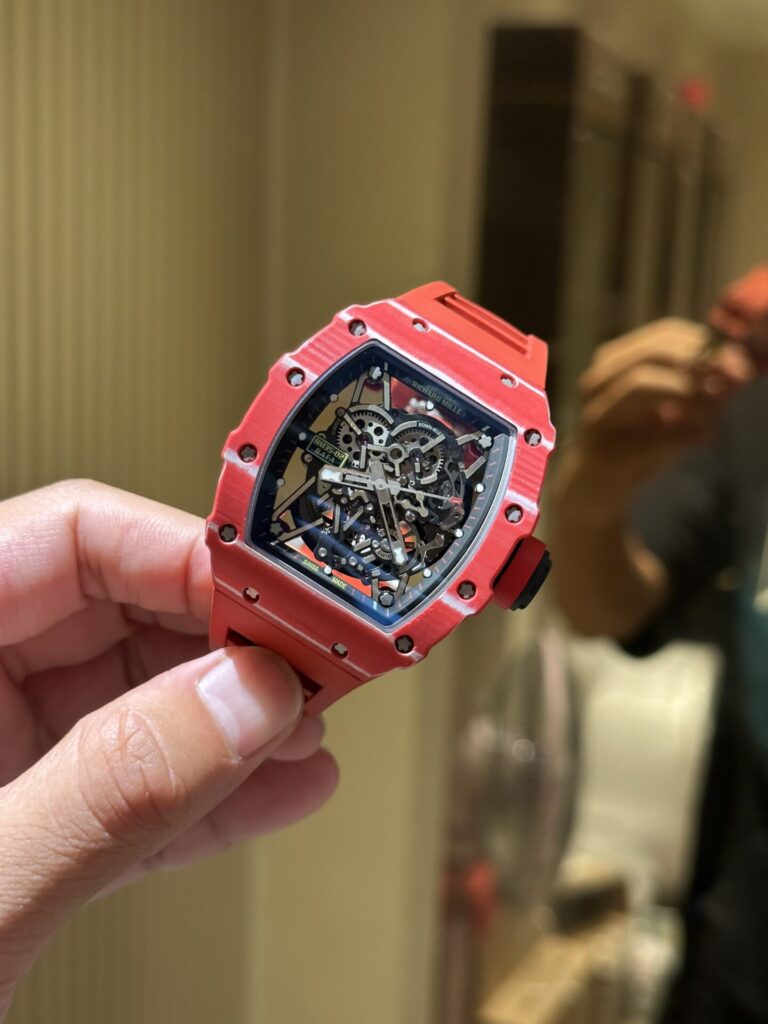 Richard Mille RM35-02 Replica 1 1 Watch Full Carbon Red Rubber 44mm - Image 2