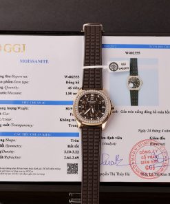 Patek Philippe Aquanaut 5067 Custom Moissanite Diamonds Replica Watches 35.6mm
