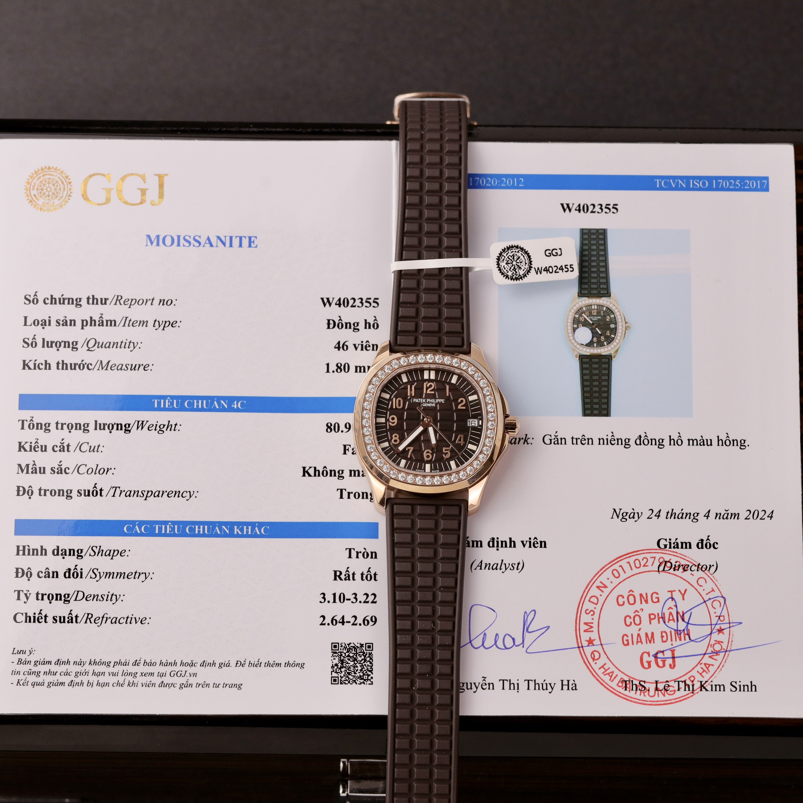 Patek Philippe Aquanaut 5067 Custom Moissanite Diamonds Replica Watches 35.6mm