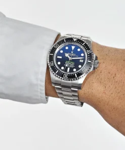 Alternative view of Rolex Deepsea Sea-Dweller 136660 ‘James Cameron’ Stainless Steel Blue Dial
