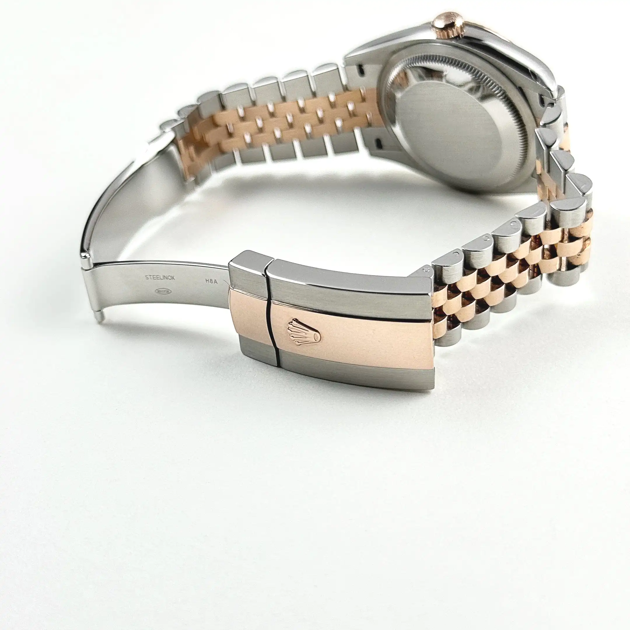 Rolex Datejust 36 126231 Rose Gold Stainless Steel Black Diamond Dial - Image 9