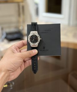 Hublot Classic Fusion Diamonds Black Dial Watch 38mm