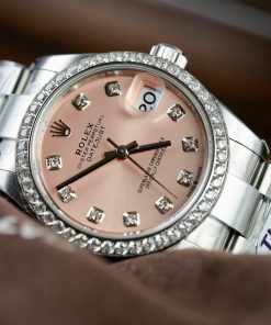 Alternative view of Rolex DateJust Women’s Pink Dial With Stone Rep 11 Factory THB 31mm