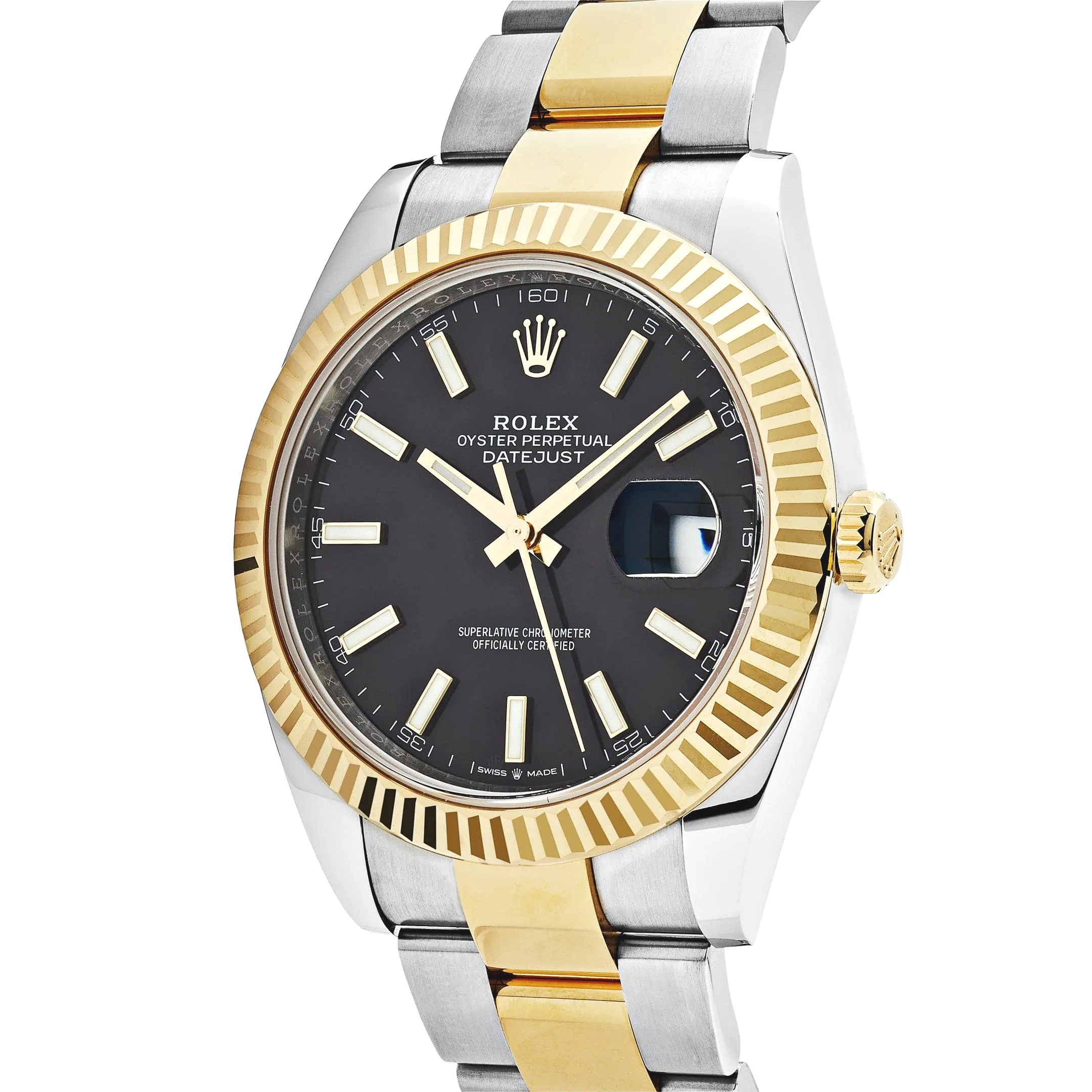 Rolex Datejust 41 126333 Yellow Gold Stainless Steel Black Dial Oyster - Image 4