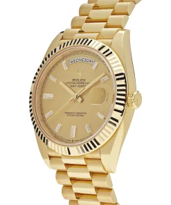 Alternative view of Rolex Day-Date 40 228238 Yellow Gold Champagne Diamond Dial