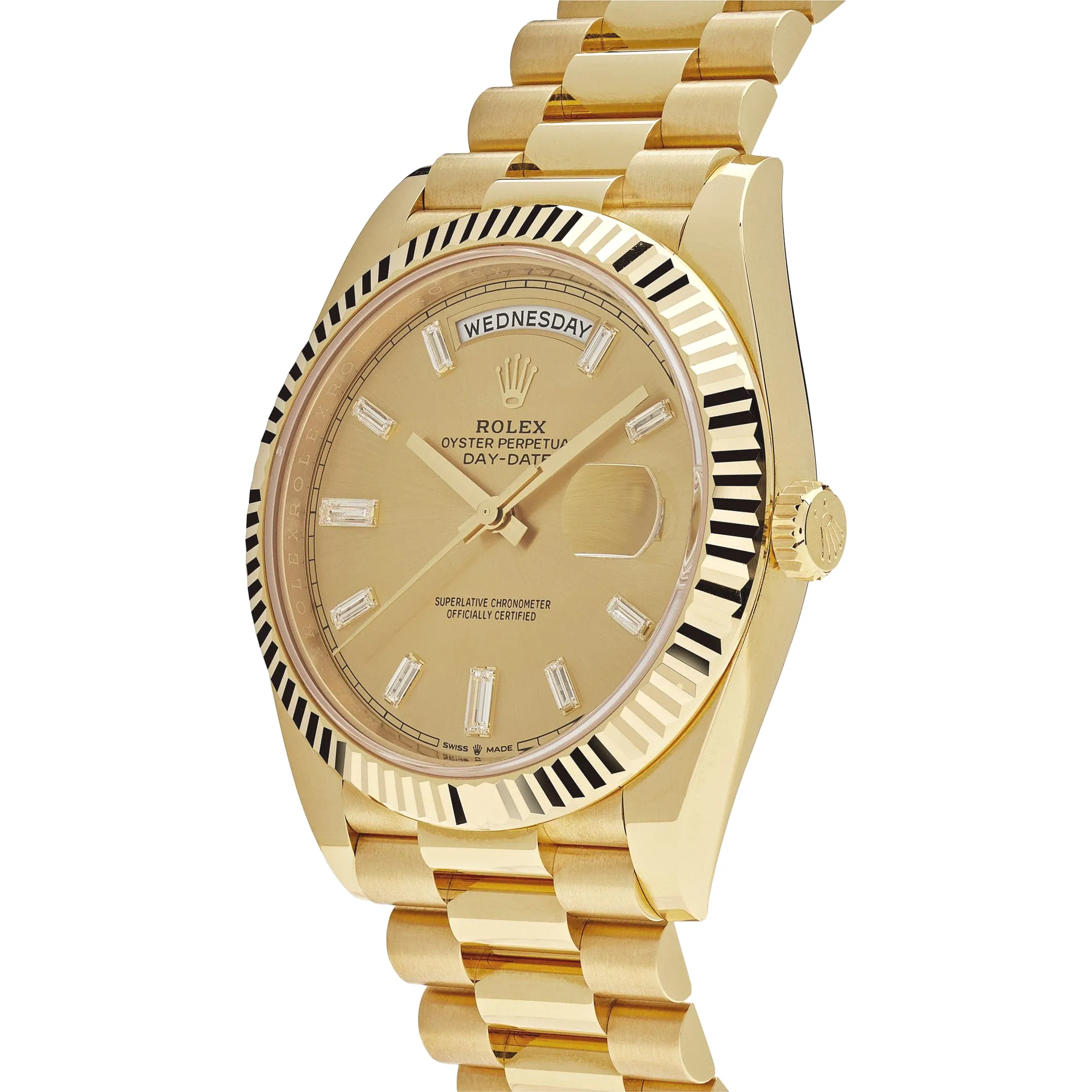Rolex Day-Date 40 228238 Yellow Gold Champagne Diamond Dial - Image 2