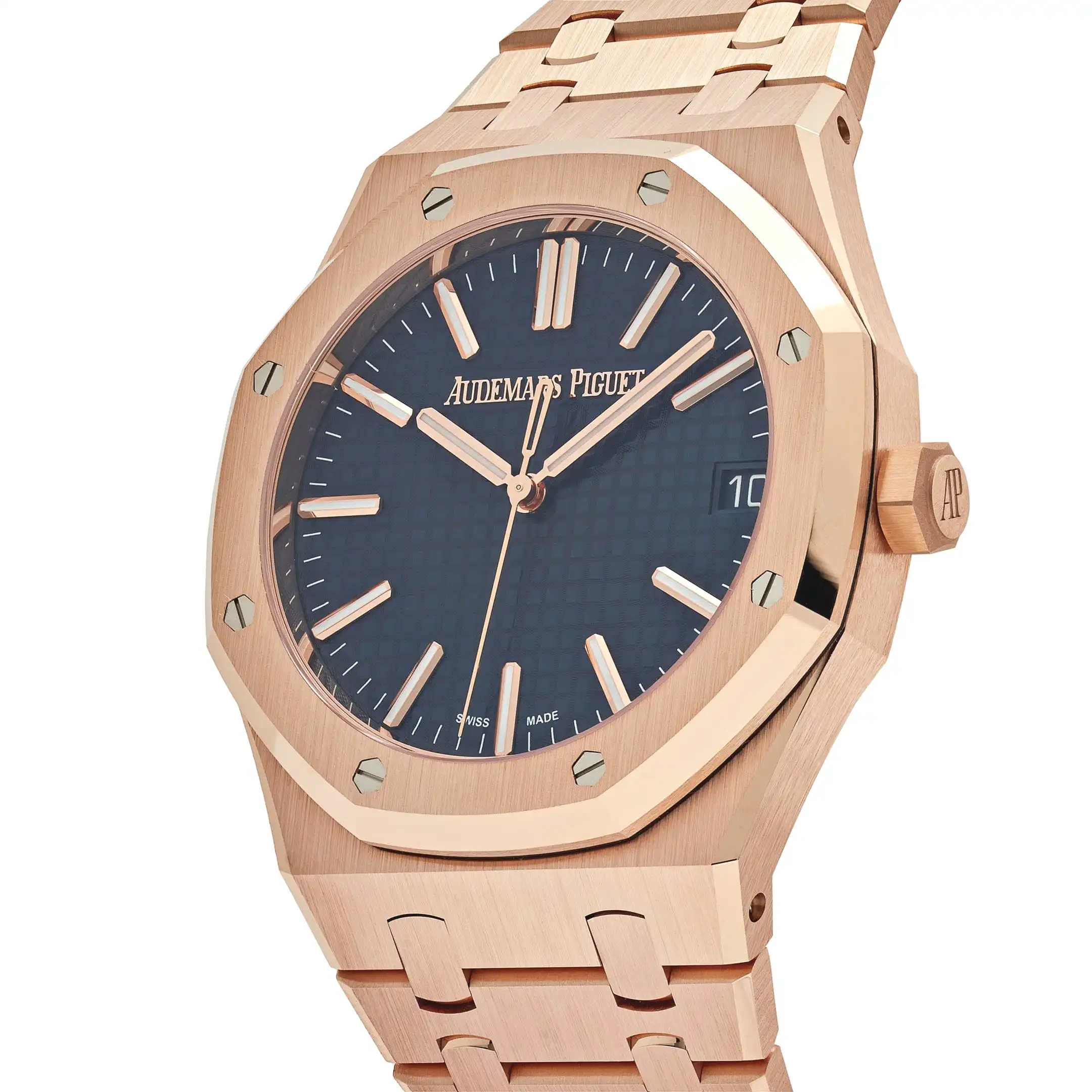 Audemars Piguet Royal Oak Selfwinding 15510OR.OO.1320OR.03 Rose Gold Blue Dial - Image 3