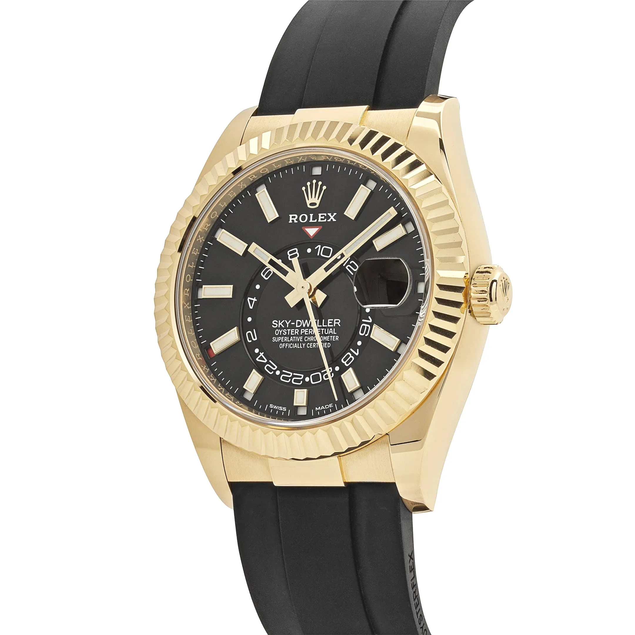 Rolex Sky-Dweller 326238 Yellow Gold Bright Black Dial 42mm - Image 3