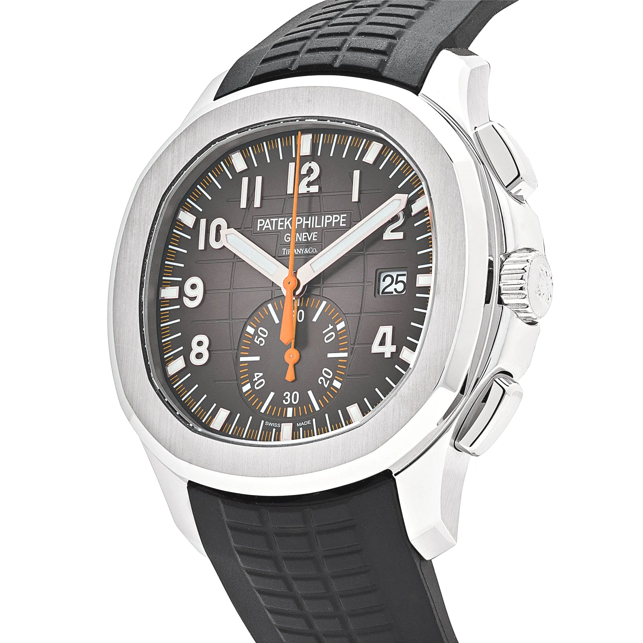 Patek Philippe Aquanaut Chronograph 5968A-001 ‘Tiffany & Co.’ Stainless Steel Black Dial - Image 4