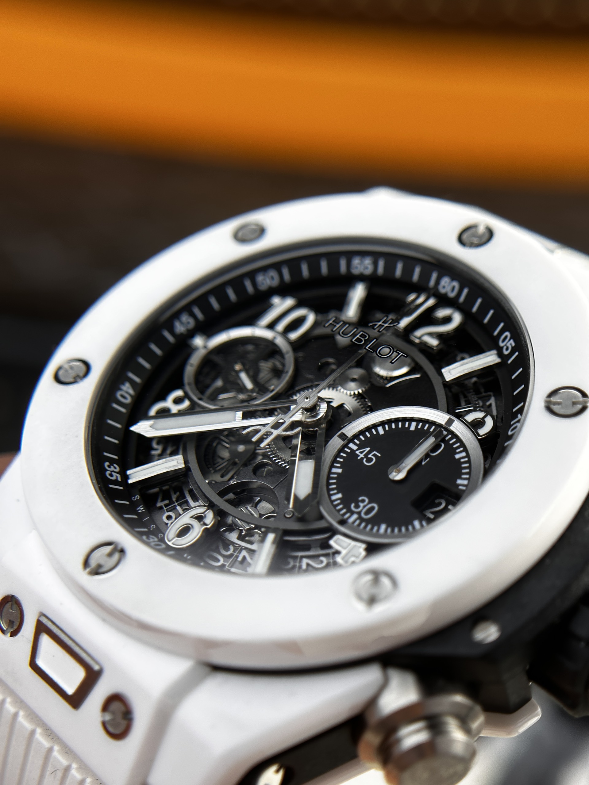 Hublot Big Bang Unico White Ceramic Replica Watch BBF Factory 44mm - Image 6
