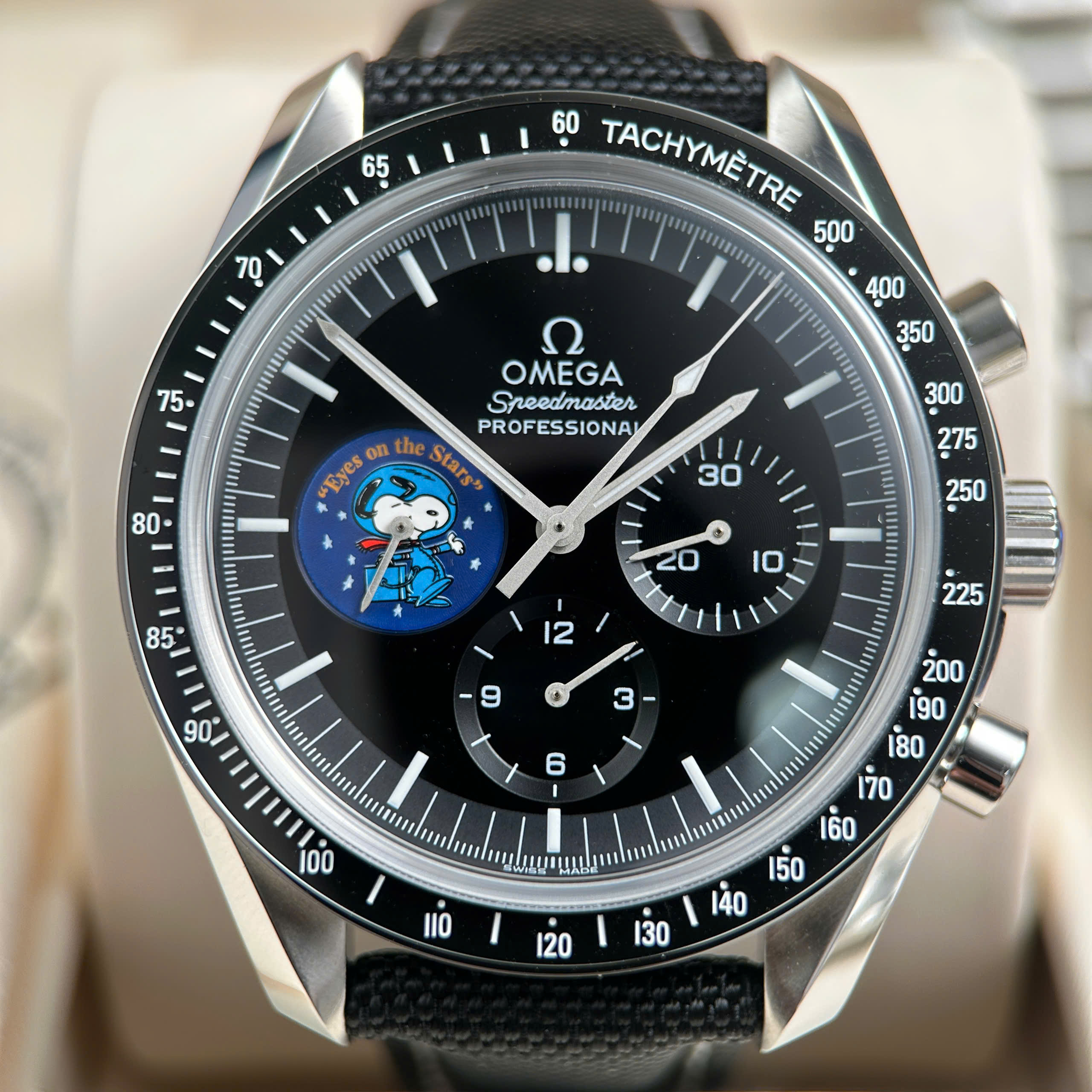 Omega Best Quality Watch Speedmaster Silver Snoopy 50th Anniversary Edition Black Dial New 2025 42mm - Image 4