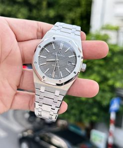Alternative view of Audemars Piguet Royal Oak 15400ST Watch Gray Dial 41mm