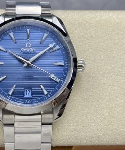 Alternative view of Omega Seamaster Ice Blue Dial Replica 11 Watch VS Factory 41mm
