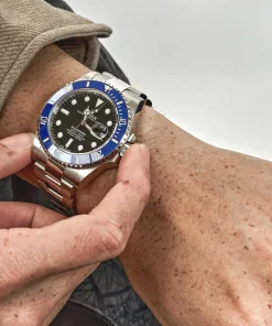 Alternative view of Rolex Submariner Date 126619LB White Gold Black Dial Blue Bezel 41mm
