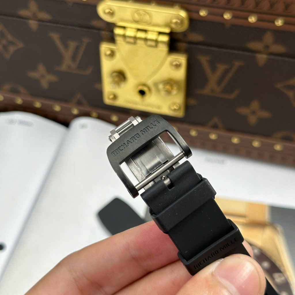 Đồng Hồ Richard Mille RM035 Americas Toro Chế Tác Vỏ Gốm Đen Dây Cao Su Nhà Máy ZF 40mm