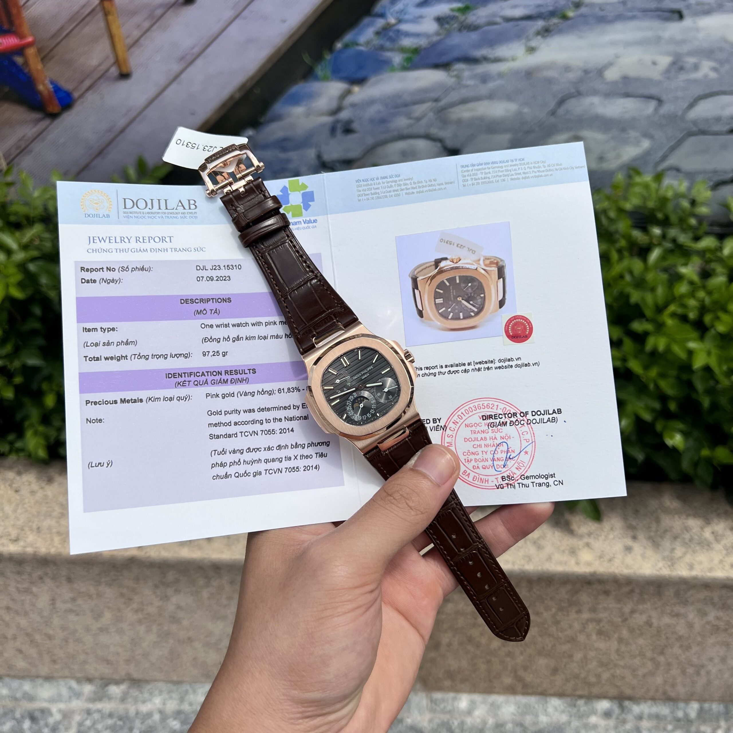 Patek Philippe Nautilus 5712R 18K Gold Wrapped Watch GR 40mm
