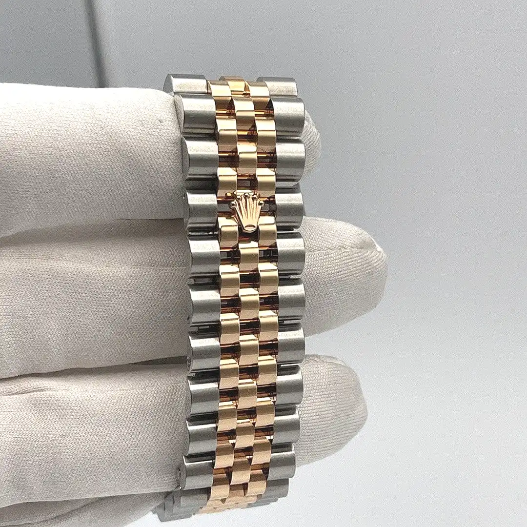 Rolex Datejust 36 116201 Stainless Steel Rose Gold Black Dial - Image 6