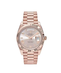 Rolex Day-Date 40 228235 Rose Gold Sundust Roman Dial