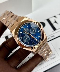 Alternative view of Vacheron Constantin Replica 11 Watch Overseas 5500V Blue Dial 42.5mm