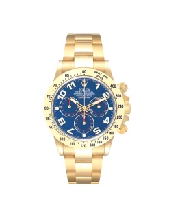 Rolex Daytona 116508 Yellow Gold Blue Racing Arabic 40mm