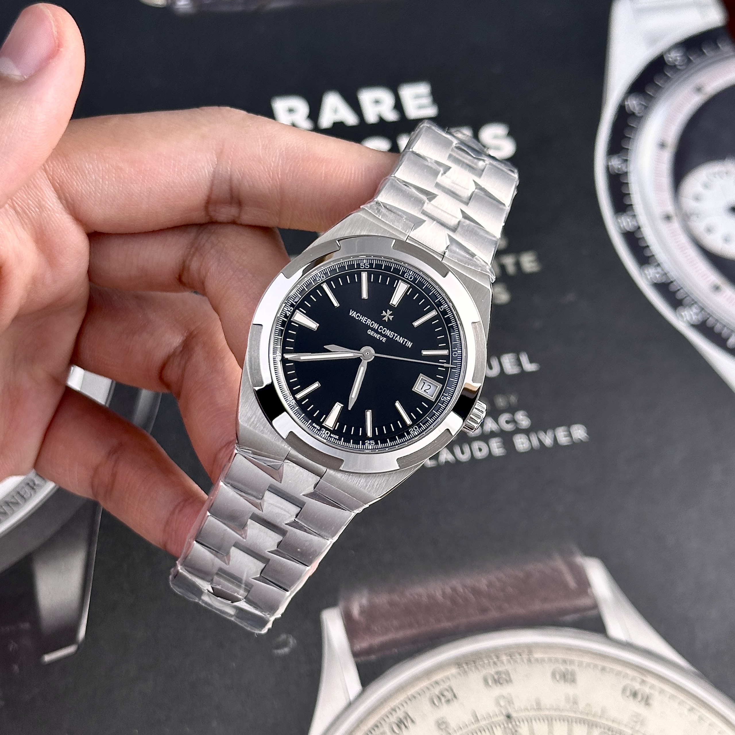 Vacheron Constantin Overseas 4500V Black Dial Best Replica Watch PPF 41mm