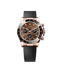 Rolex Daytona 126515LN Rose Gold Bright Chocolate Dial Oysterflex 40mm