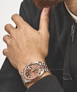 Alternative view of Rolex Datejust 41 126331 Two-Toned Rose Gold Stainless Steel Brown Dial