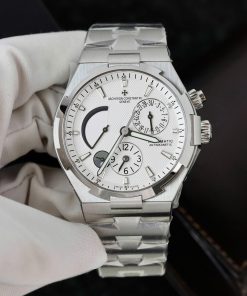 Vacheron Constantin Replica Watch Overseas Dual Time 47450 White Factory 9F 42mm