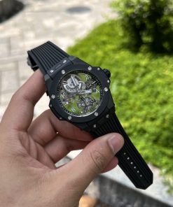 Alternative view of Hublot Big Bang Tourbillon Ceramic Black JB Factory 45mm
