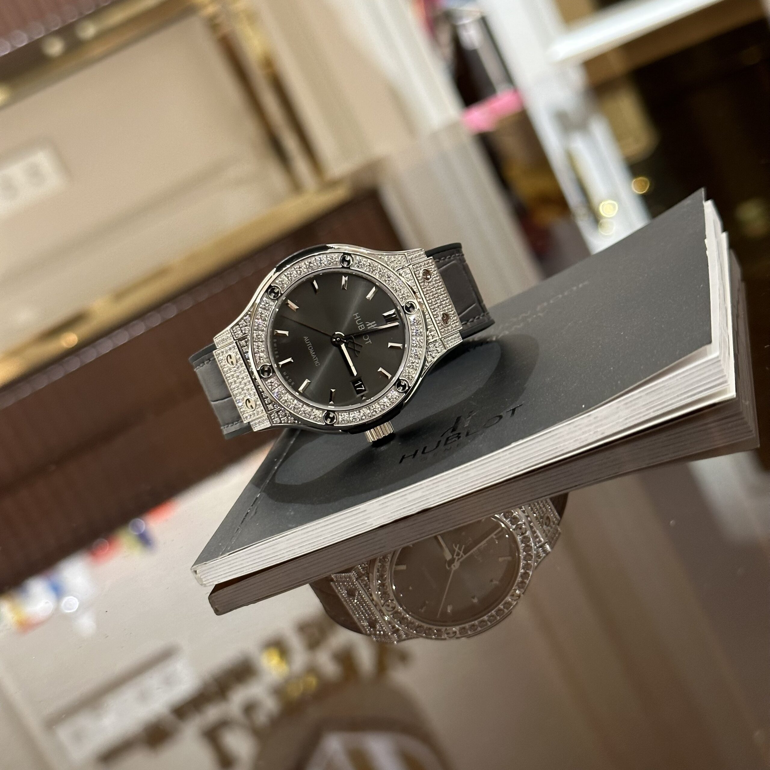 Hublot Classic Fusion Diamonds Gray Dial Watch 38mm - Image 7