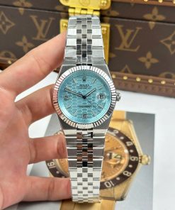 Rolex Land Dweller 127336 Replica 11 Ice Blue Dial Honeycomb 40mm