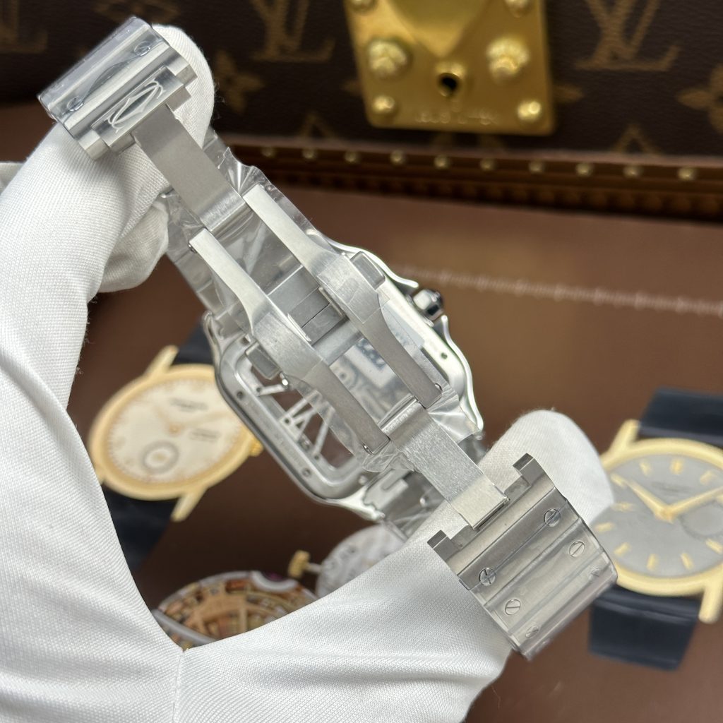 Đồng Hồ Cartier Santos de Cartier Chế Tác Lộ Cơ Skeleton Nhà Máy MLF 39.8mm