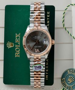 Rolex DateJust Demi Manufactured Grey Dial Roman Numerals Factory THB 31mm