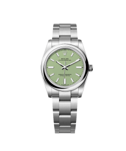 Rolex Oyster Perpetual 34 124200 Stainless Steel Pistachio Dial (2025)