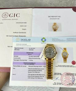 Rolex Day-Date Replica 11 Custom Gold Wrapped 18k Meteorite Dial Factory GM 36mm
