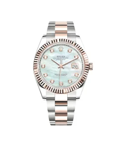 Rolex Datejust 41 126331 Rose Gold Stainless Steel MOP Diamond Dial
