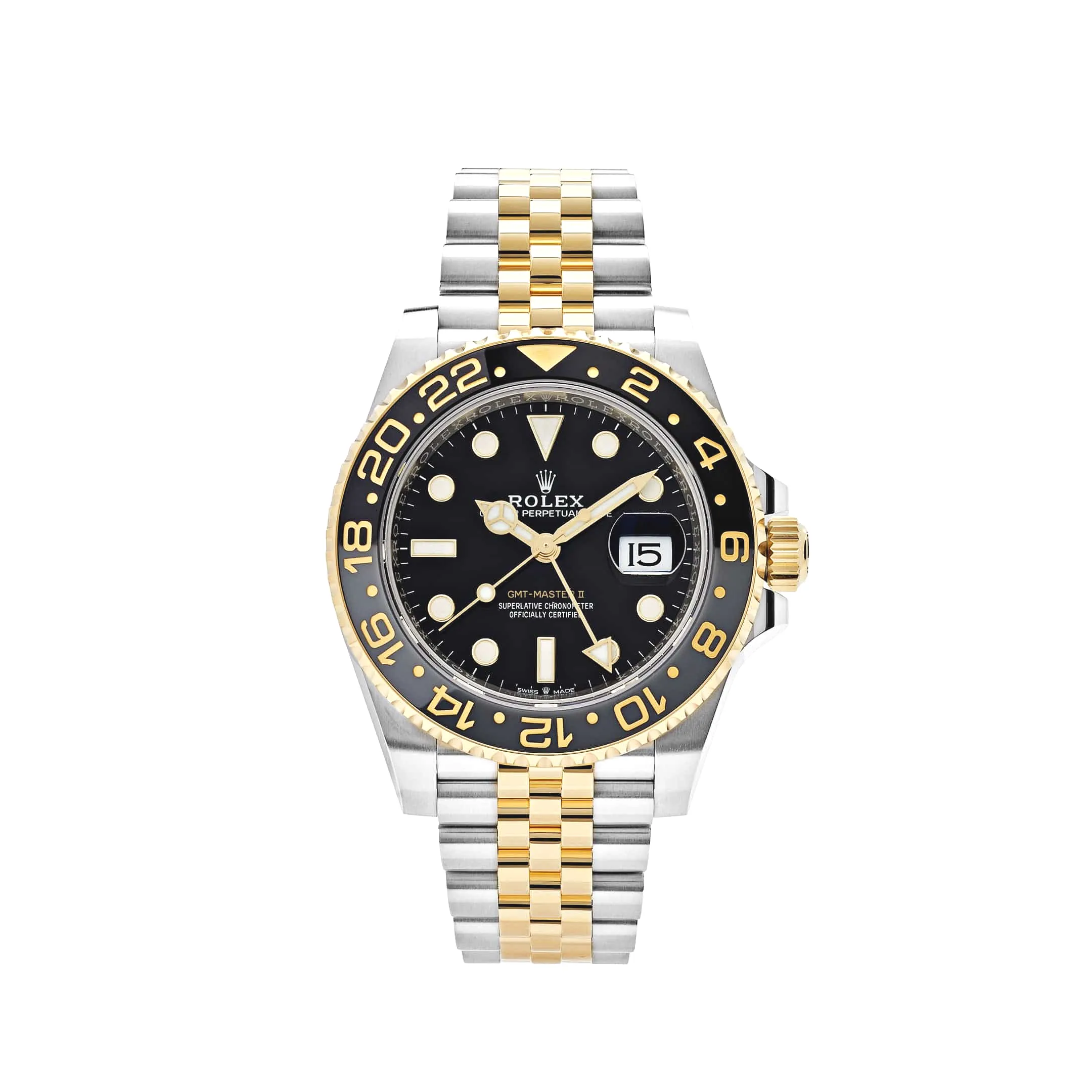 Rolex GMT-Master II 126713GRNR Stainless Steel Yellow Jubilee 40mm